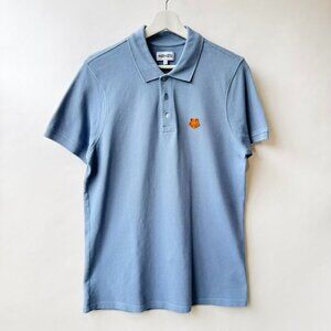 Kenzo Tiger Crest Polo Shirt Light Blue Men’s Size S